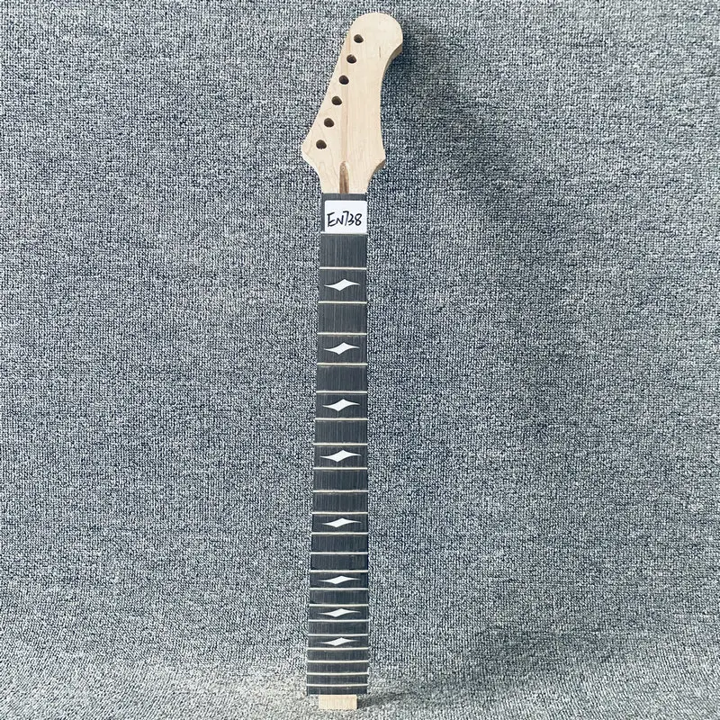 EN738Right Hand Electric Guitar Neck Unfinished Version Custom Order Set-in Connections with Damages Cracks for DIY