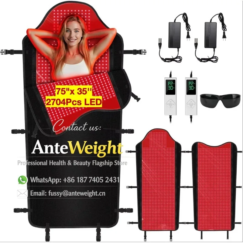 

1 Infrared Sauna Blanket with Red Light Therapy Sauna Blanket Full Body Mat Low Emf for Weight Loss Sleeping Bag 240v Bed