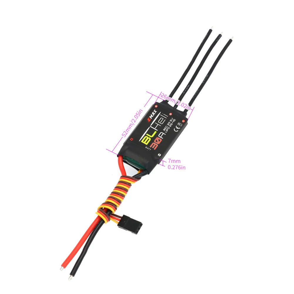 EMAX BLHeli 80A 60A 50A 40A 30A 20A 12A ESC für RC Multirotor Flugzeug Starrflügel FPV Racing Drone QAV250 QAV210 DIY Teile – Detail 13