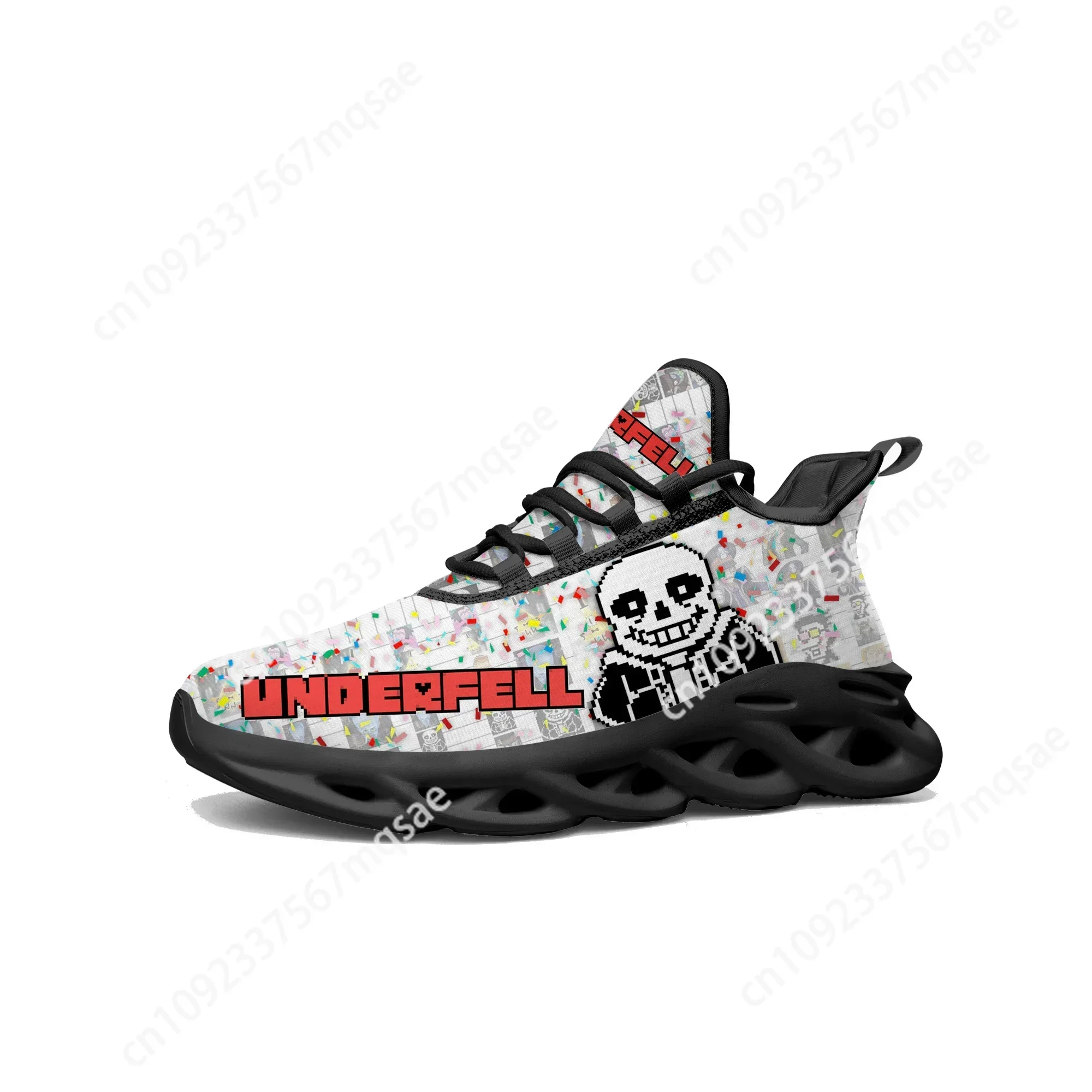 

Cartoon Game Undertale Sans Skull Flats Sneakers Men Women Teenager Sports Running Shoes High Quality Tailor Made Lace Up Shoes