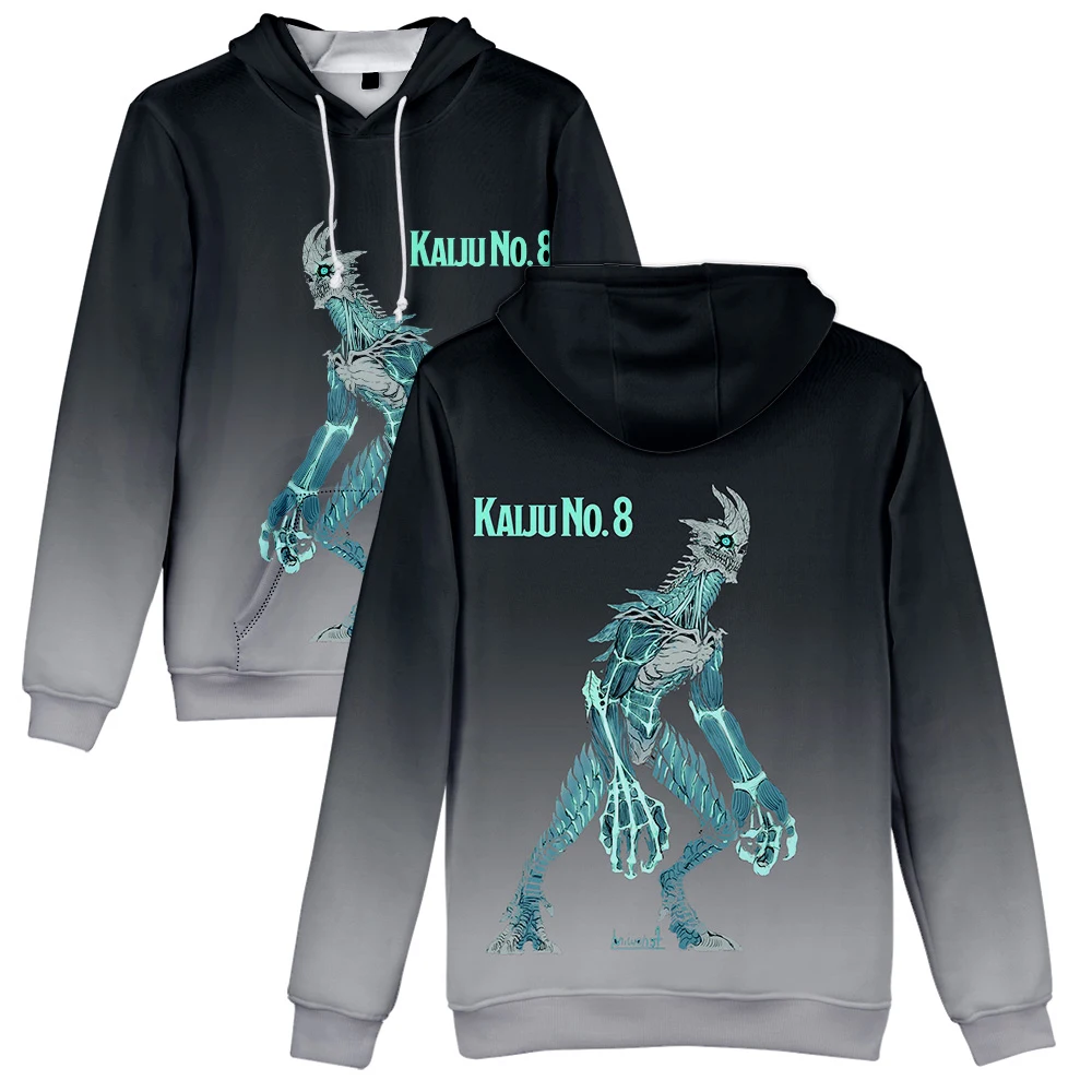 Anime Kaiju No. 8 Hooded Sweatshirt Men Women Hoodie Tops Casual Kids Pullovers Hoodies Sweatshirts Boys Girls Tracksuits