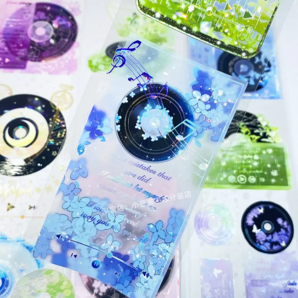 pet tape OKMT Galaxy Starry Sky Universe Decorative Stickers DIY Scrapbook Journal Diary Phone Case Laptop Decal Kids Stickers
