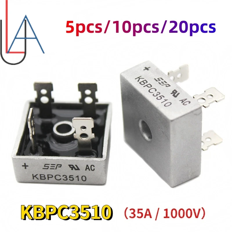 LAUBEI 1/2/5pcs/10pcs/20pcs/40pcs KBPC3510 Bridge Rectifier Diode 1000V 35A Rectifiers Diodes Electronic Kit