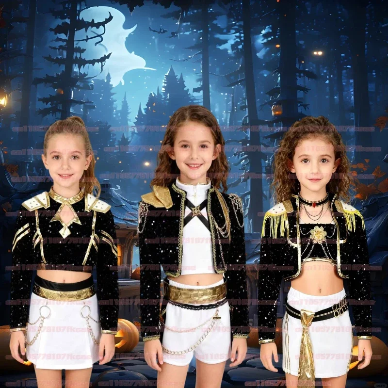 Christmas gift black set rumi Anime KPop Demon Hunters Zoey Cosplay Costume Uniform Halloween Party for Women kid Carnival Props