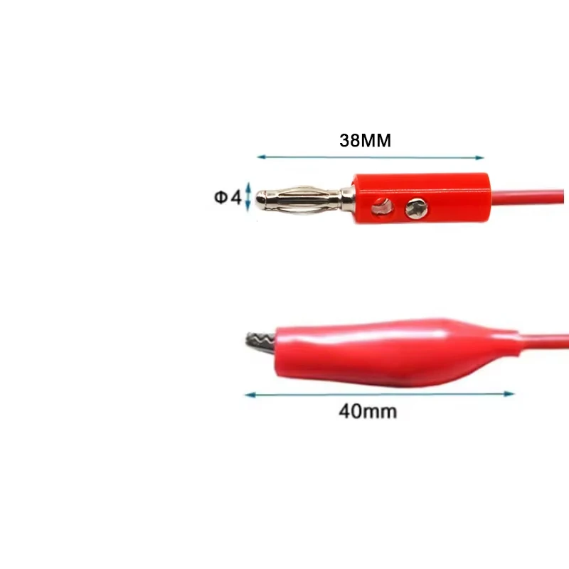 4mm Krokodilklemme zu Bananenstecker Testkabel-Doppeltester-Sonde für Multimeter-Messwerkzeug – Detail 6