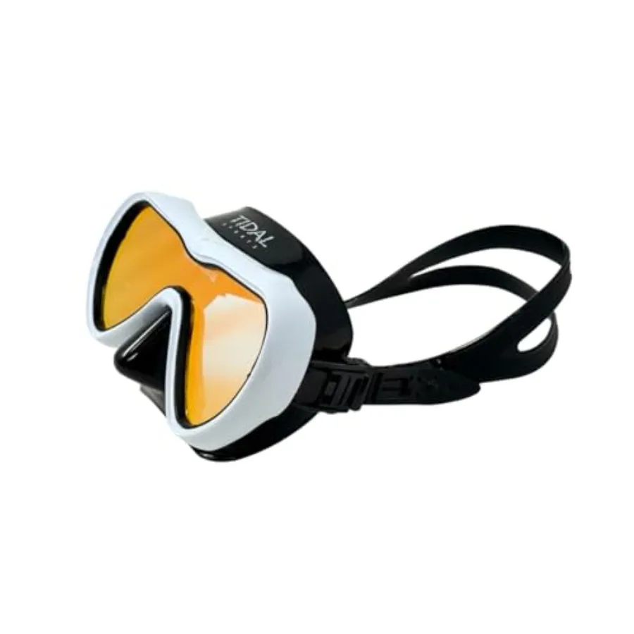 

Tidal Mask-Advanced Anti Fog Diving Mask for Scuba Diving, Snorkeling, Free Diving Swimming: Wide-Angle Tempered Glass Single L