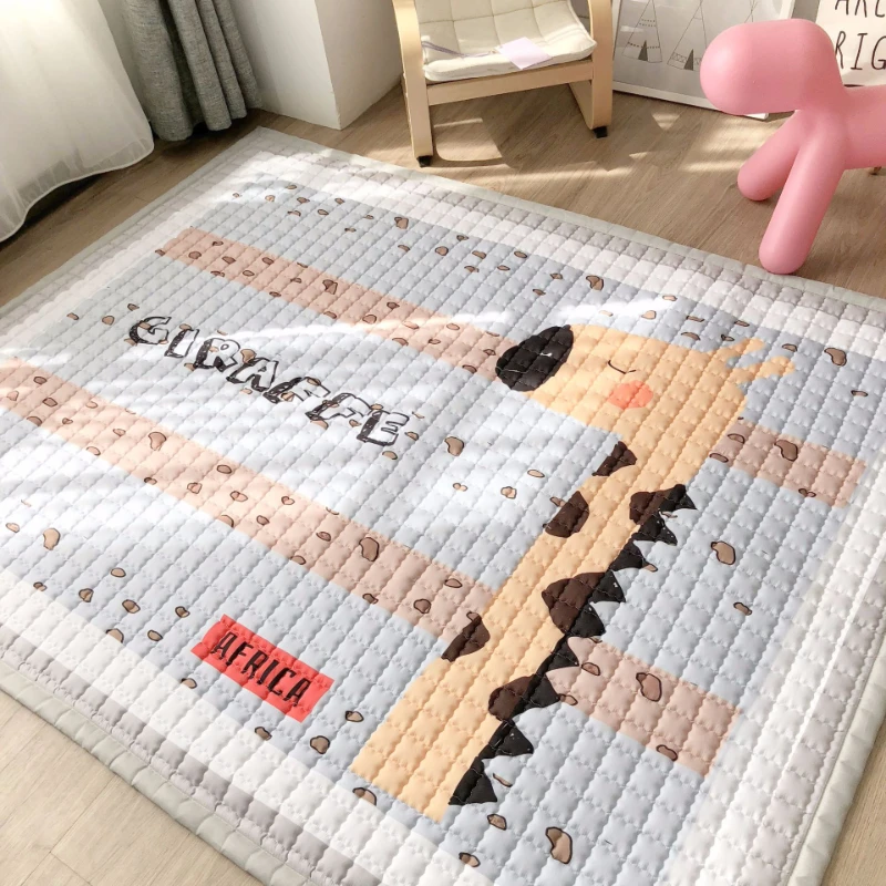 

New Children's Cartoon Cotton Mat Baby Climbing Pad Non-Slip Washable Nordic Simple Mat