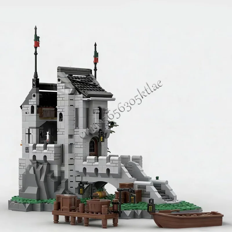 1383 pièces, tour de surveillance de construction, MOC, construction modulaire personnalisée, technologie de conception, jouet populaire pour enfants, bricolage, cadeau de festival