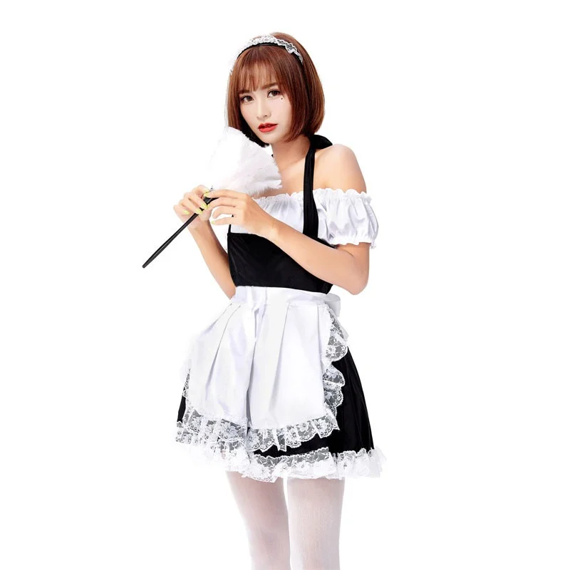 Loween Par Sweet Fem Maid orm المئزر دكتور لايف بروجيلي أداء زي ساحر فتاة المدرسة orm Sle