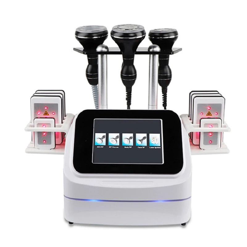 5in1 Slimming Instrument 40K Cavitation Body Slimming Machine Body Shaping Vacuum Multipolar RF Beauty Device for Face and Body