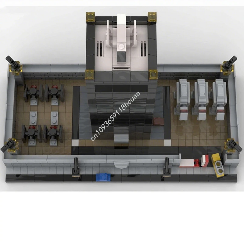 896 stks MOC Modulaire Militaire Buitenpost 1 Educatief Model Bouwstenen Kerstcadeau Showcase Klaar DIY Project Ideaal