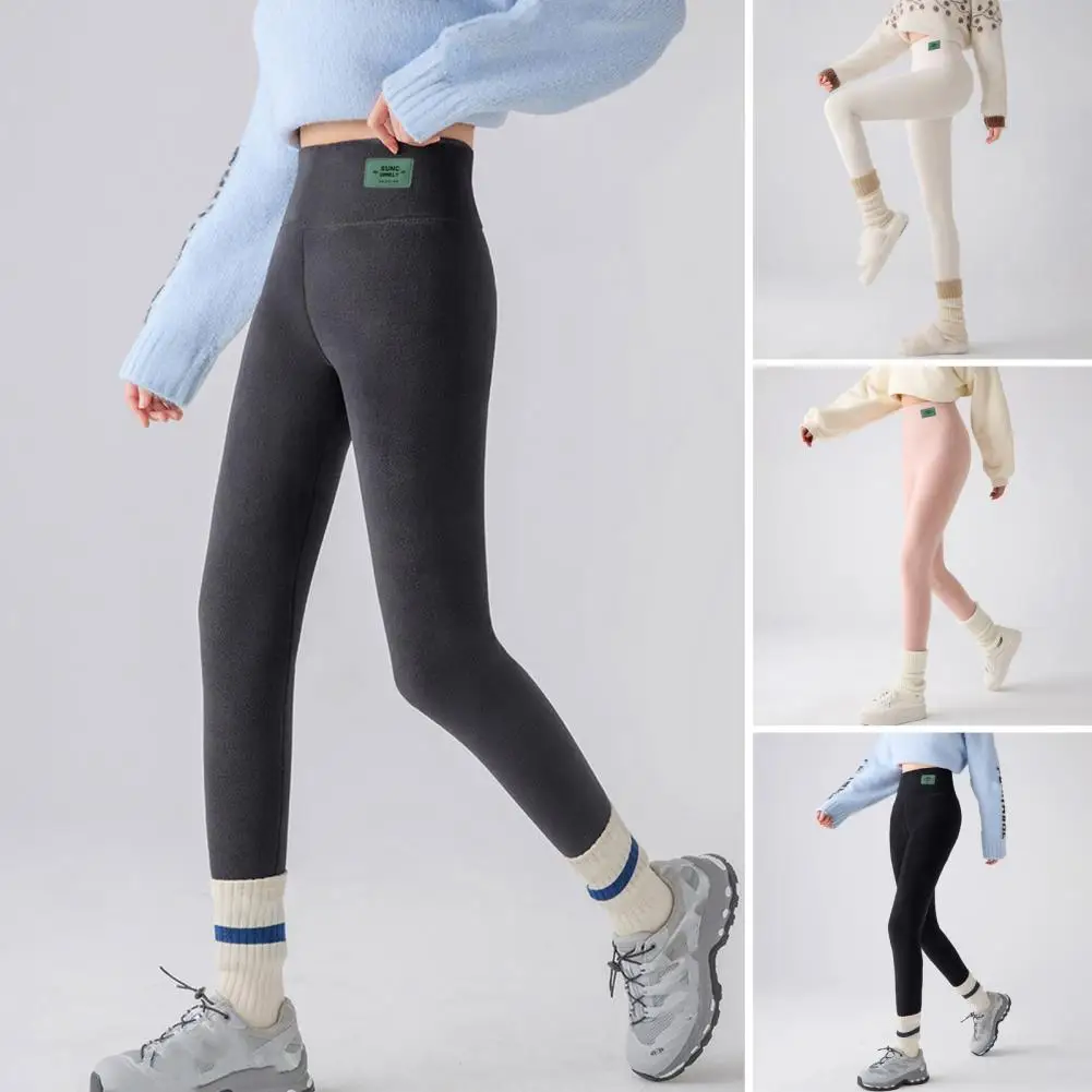 Damskie spodnie na zimę 2025, nowe, codzienne, z aksamitu, ocieplane, grube, termiczne, modne, jesienne, z wysokim stanem, bawełniane legginsy.