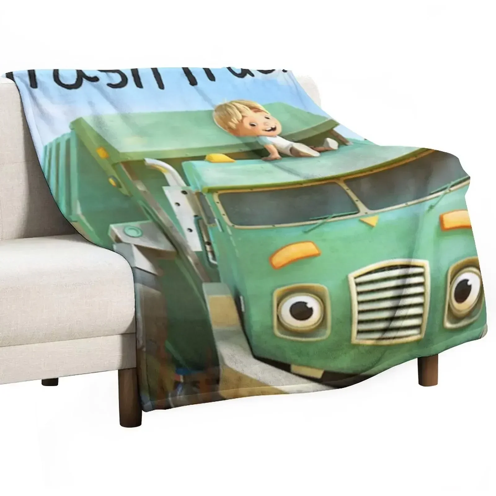 

Trash Truck, Garbage Truck Kids, I Love Garbage Trucks, Hank And Trash Truck, Trash Truck and hank, i love T Throw Blanket