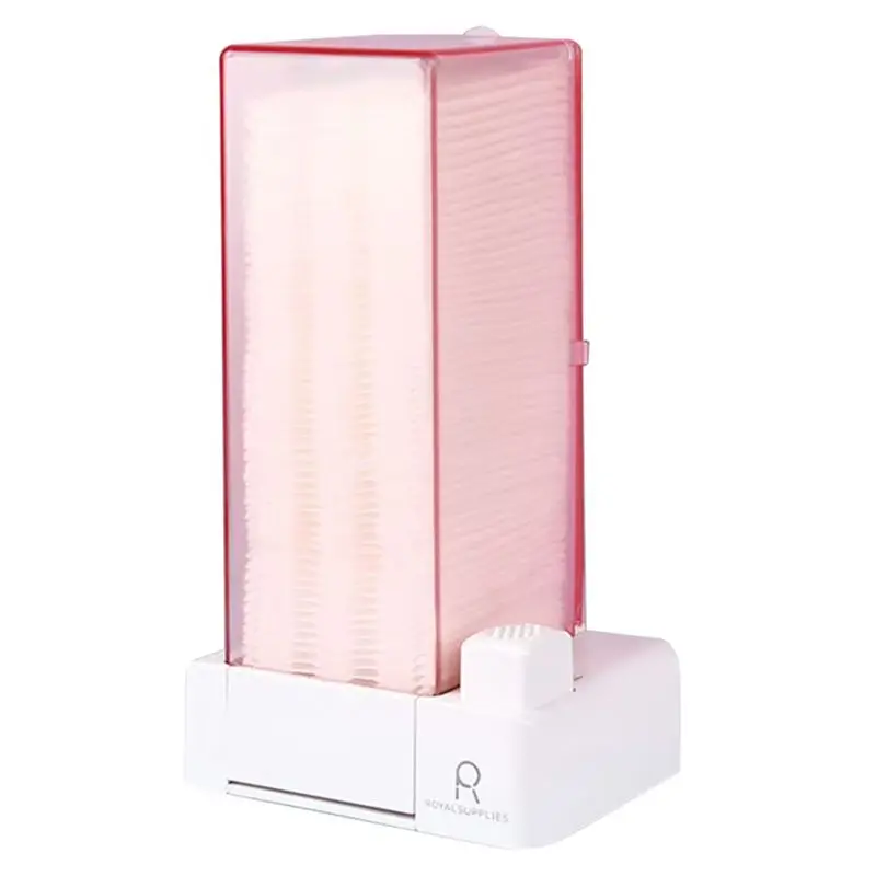 Automatic Cotton Pad Dispenser, Dustproof Cosmetic Organizer For Makeup & Nail Wipes, Press-Type, Lint-Free-AT36