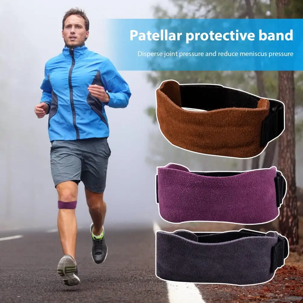 Patella Tendon Knee Strap Pain Relief Meniscus Knee Strap Bi-directional Patella Kneecap Band Soft Rubber Patella Protector