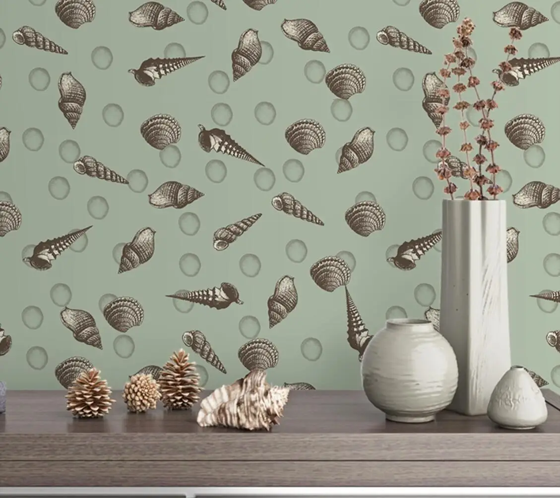 custom sea shells Photo wallpaper for wall decorations living room Sofa TV Background 3D art Mural Wall Paper sticker