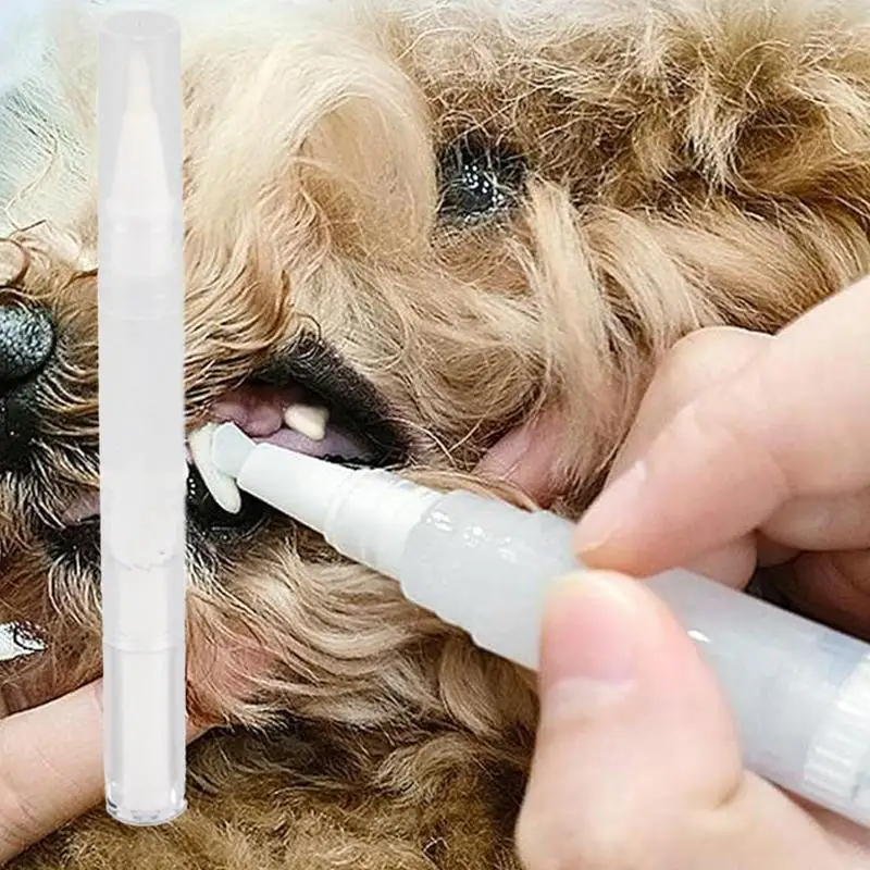 Pet Toothbrush Pen Teeth Brightening Pen For Dog Pet Teeth White Pen Tool Pet Toothbrush Toothpaste For Tooth Whiten Cleaning