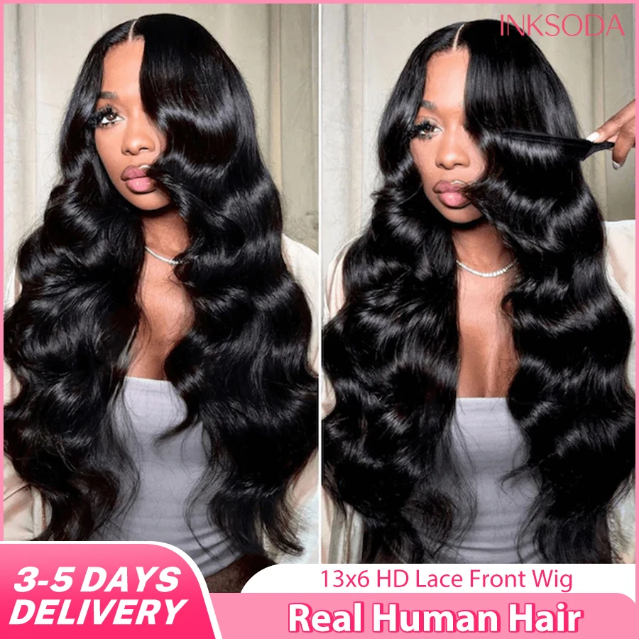 

40 30 дюймов Объемная волна 13x4 HD Парик фронтальной части шнурка Человеческие волосы Бразильские предварительно выщипанные кружева для женщин 13x6 Парики фронта шнурка Плотность 220