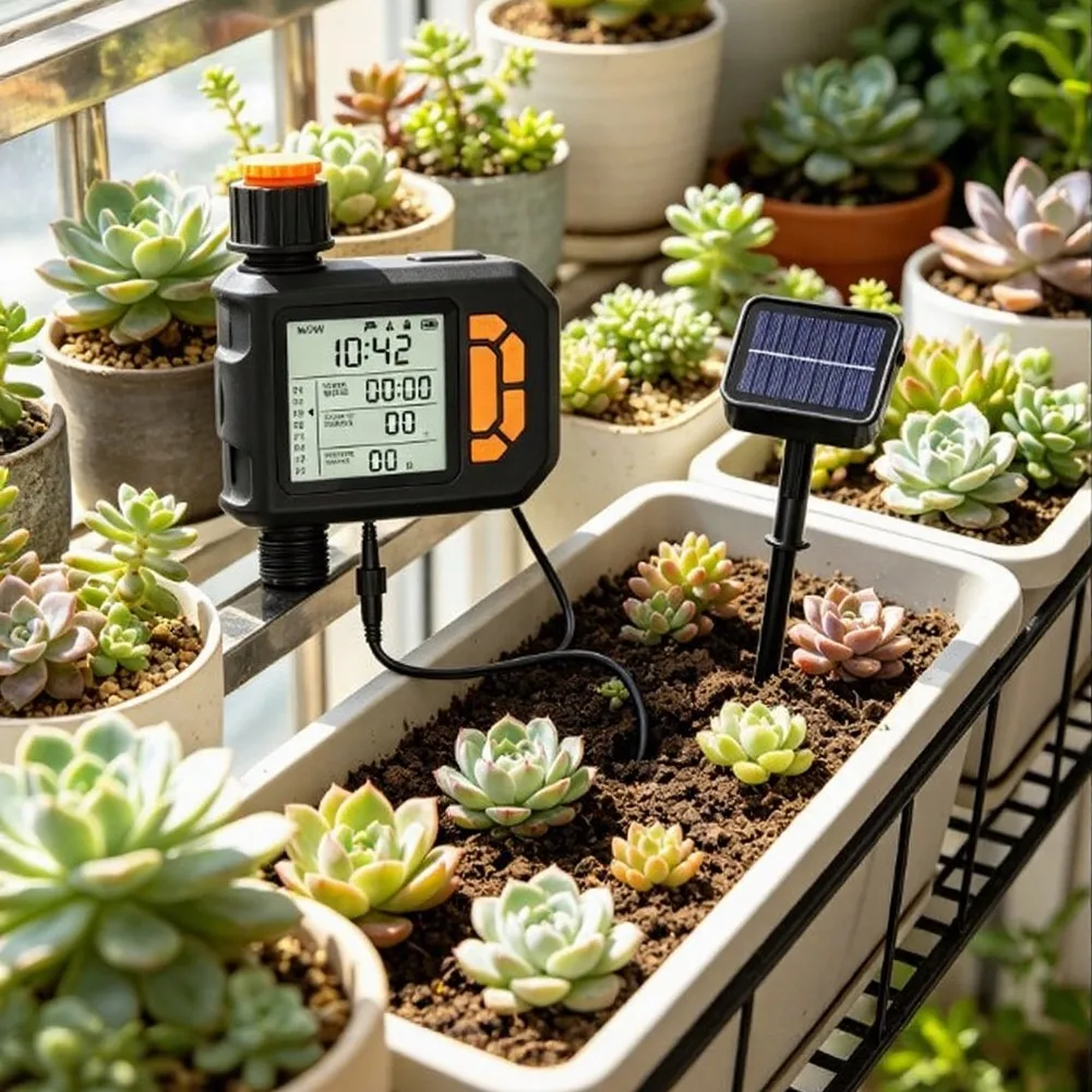 Rain-sensing Solar Drip Irrigation System:with Multi-Timer Modes For Garden Smart Automatic Irrigation System For Garden