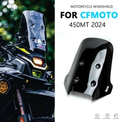 For CFMOTO 450 MT 450MT 2024 Fairing Wind Deflector Motorcycle Accessories Front Windshield Heightening And Widening Windscreen