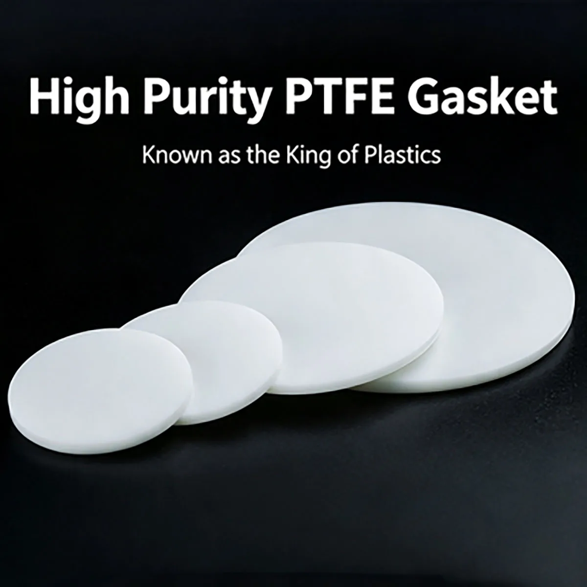 Solid PTFE Flange Gasket, Teflon Blind Flange Washer, Polytetrafluoroethylene Seal Gaskets