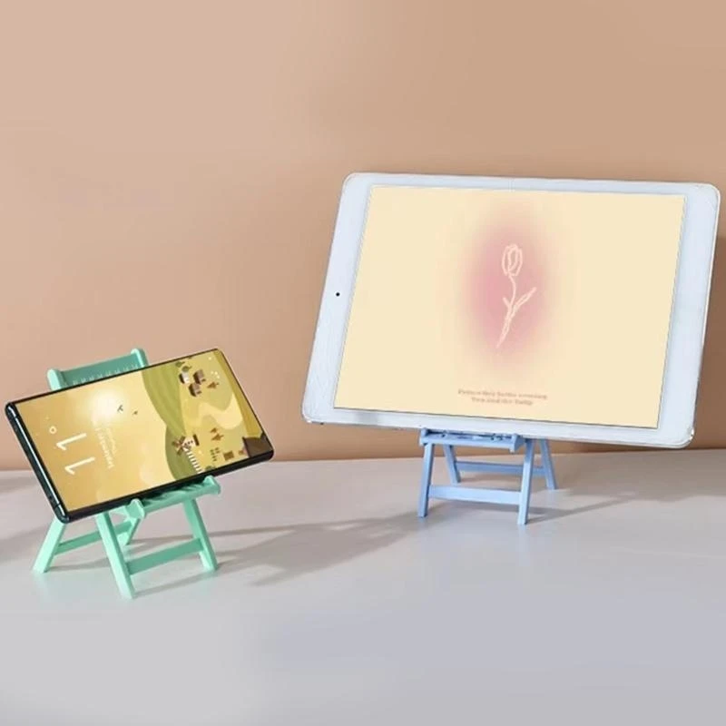 Kursi bentuk ponsel dudukan, pemegang dermaga telepon desktop plastik untuk sebagian besar tablet smartphone portabel