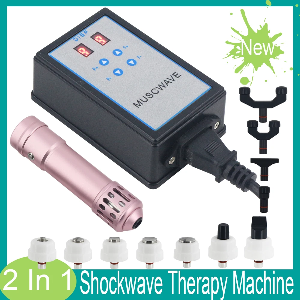 2In1 Shockwave Therapy Machine Effective Neck Pain Removal Shock Wave For ED Erectile Device Set Dysfunction Chiropractic Tool