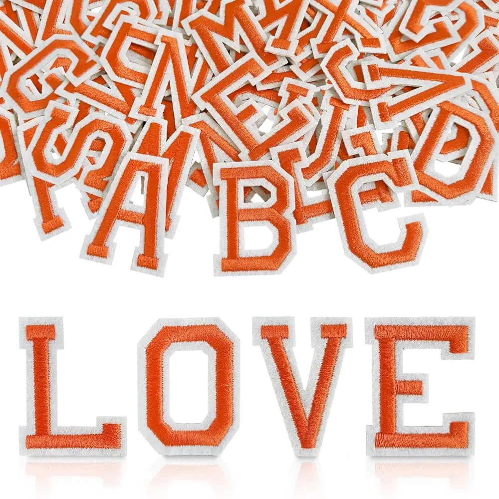 

104Pcs Iron on Letter Patches, Embroidered A-Z Letter Patches for Clothes Dress Jackets Shirts Hats Bags Jerseys DIY Accessor
