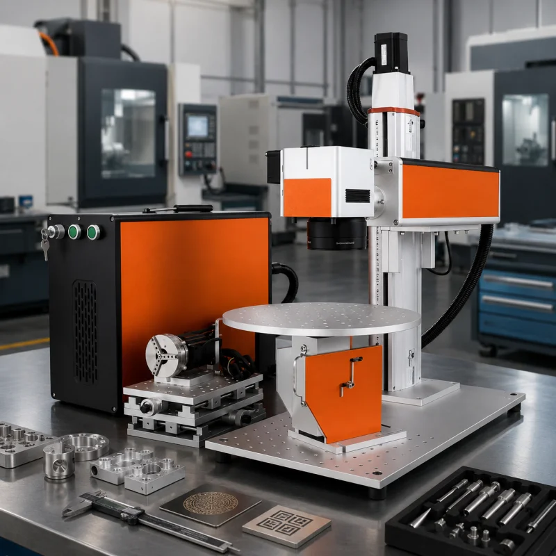 Online Fiber Laser Marking Machine For Clear Code Reading In Machinery Parts High Precision Wholesale Supplier For B2B Buyers
