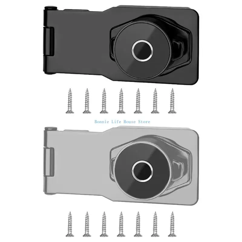

37MF Metal Twist Knob Keyed Locking Hasp Keyed Padlocks Hasp Heavy Duty Shed Lock Simple Installation for Gate & Cupboard