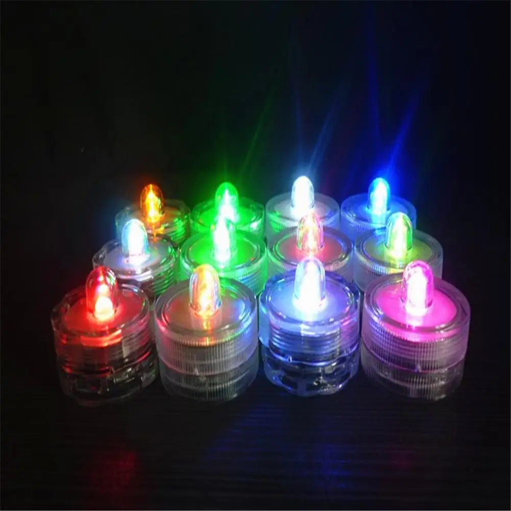 Colorful Flameless Candles Light Battery Operated Christmas LED Tea Lights Birthday Party Home Decoration Candle Lantern