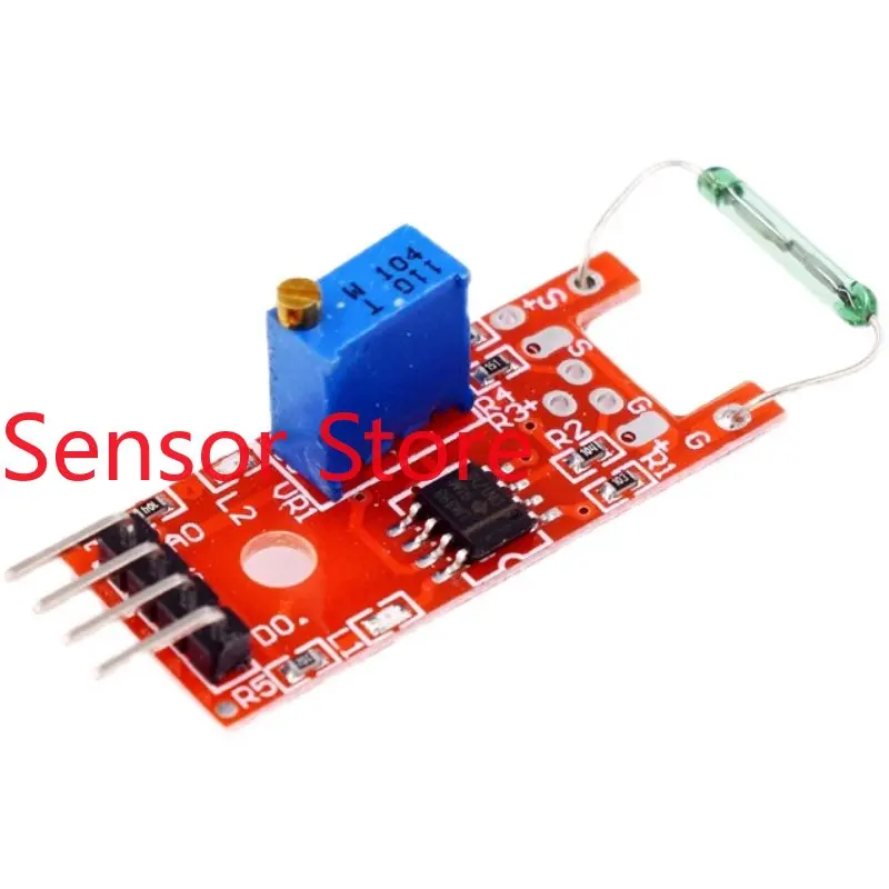 5PCS Red Reed Switch: KY-025  Sensor Module, Magnetic Induction Large  Module