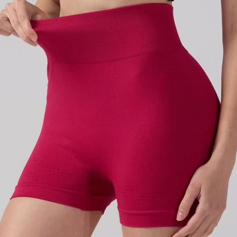 여성 스포츠 요가 반바지 하이웨이스트 힙업 숏팬츠 여성 러닝 타이트 요가 피치힙 피트니스 7부 바지