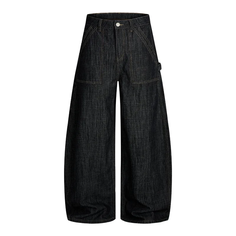 

Sping Bootcut Jeans For Man Straight Denim Washed Trousers Wide Leg Loose Baggy Jeans Brand Clothing Mens Apparel