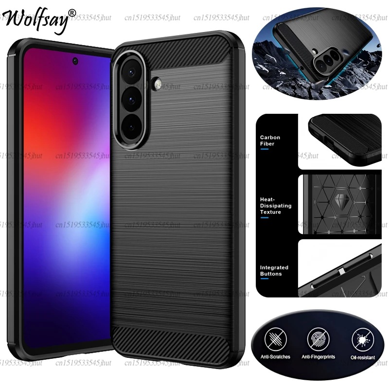 For Samsung Galaxy Jump 5 Case Shockproof Soft Silicone Carbon Fiber Back Cover For Samsung Jump 5 Case For Samsung Jump 5 Case