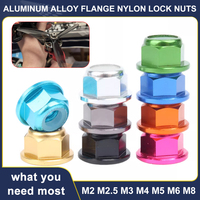 Flange Nylon Insert Self-Locking Lock Nuts Motor Screw Nuts Aluminum Alloy CW CCW for RC FPV Racing Drone M2 M2.5 M3 M4 M5 M6 M8