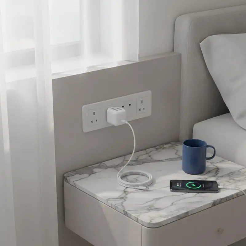 20W USB C Fast Charger With 1/2m Charging Cable Foldable US Plug For Home Travel Use - view 5