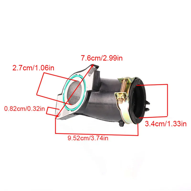 Впускная труба с одной головкой 300 куб.см для соединительной трубы фермерского автомобиля ATV в сборе