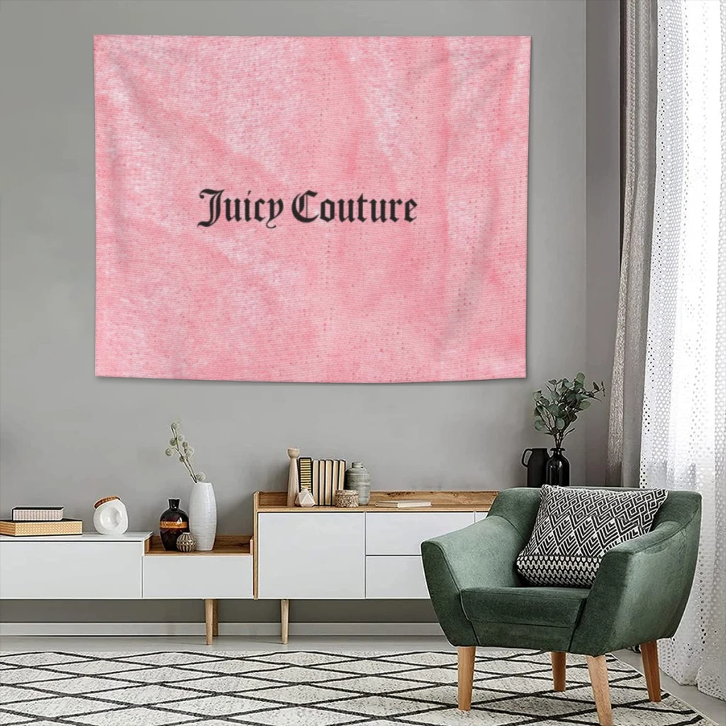 Hot-Sale-Like-Juicy-Couture-Style Tapestry Home Decoration Aesthetics Large Fabric Wall Hanging Carpet Dorm Backdrop