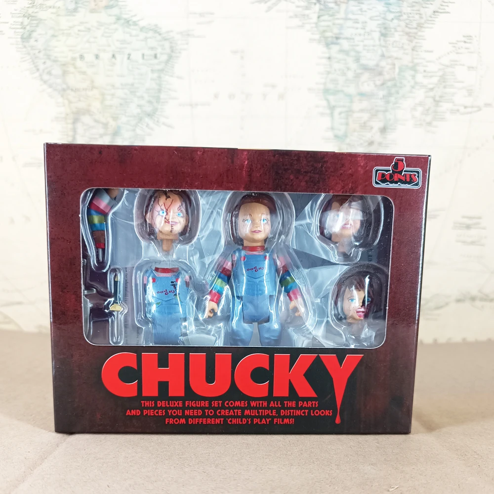 Classic Terror Film Chucky Deluxe Figure Set Mezco Action Figure Model Toys Gift Original Collection