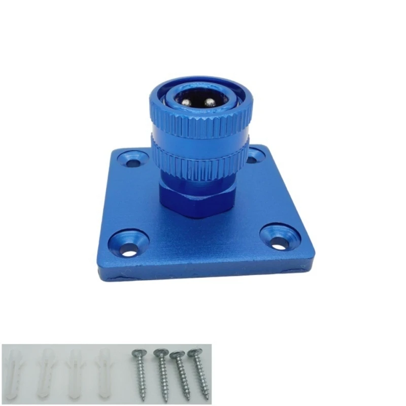 Wall Mount for Car Foam Cannons, Aluminum Dock with 1/4 Inch Connector Parking Base for Garage Detailing Area M4YD