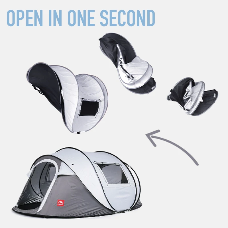 3-8 Person Full Automatic Quick Pop up Pitch Throw Up Tent Outdoor Camping Fishing Picnic Beach Ship Tent