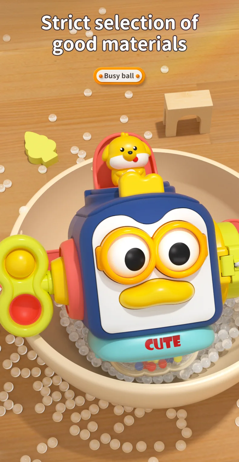 Baby Montessori Beschäftigt Bord Sensorischen Beschäftigt Bord Baby Praxis Fähigkeiten Aktivität Cube Frühe Pädagogische Reise Spielzeug Für Kleinkinder 1-3 – Detail 9