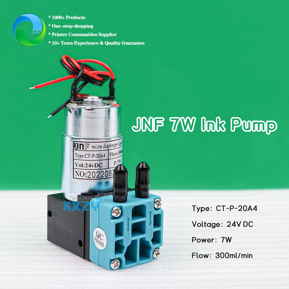 JNF 7W Micro Diaphragm Liquid Pump Eco Solvent Printer 24V DC Ink Pump for Large Format Printer