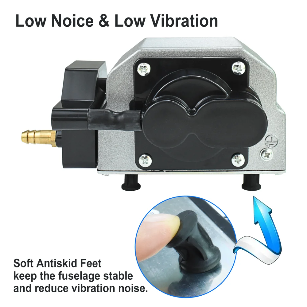 Imagem -05 - Laser Air Assist Bomba para Gravação Máquinas de Corte Gravador Cortador 25w 220v Compressor de ar para Cnc Fluxo de ar Ajustável 54l por Min