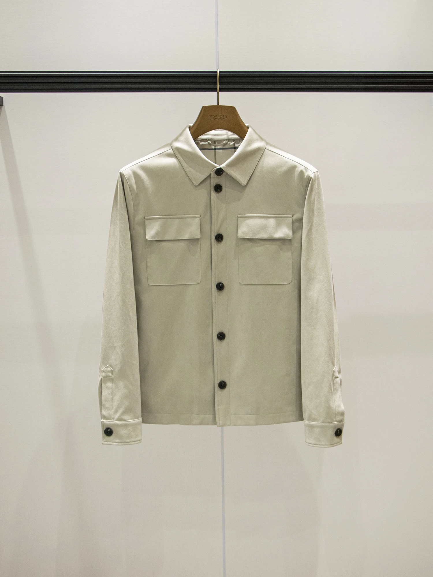 

Итальянская мужская замшевая куртка, повседневная верхняя одежда с отложным воротником, осенне-зимнее пальто-стойка из полиэфирного волокна