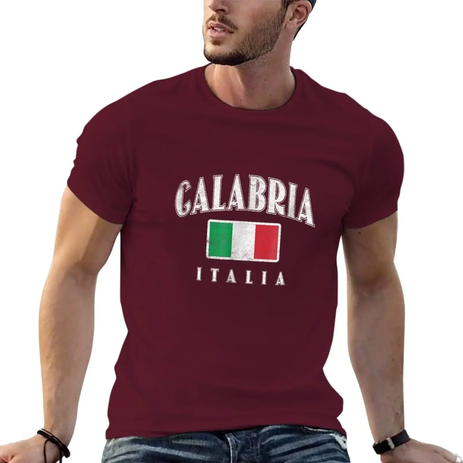 Cheavyweight streetwear Calabria Italy Italian Souvenir Italia Calabrese oversized kawaii clothes oversized t shirts for men