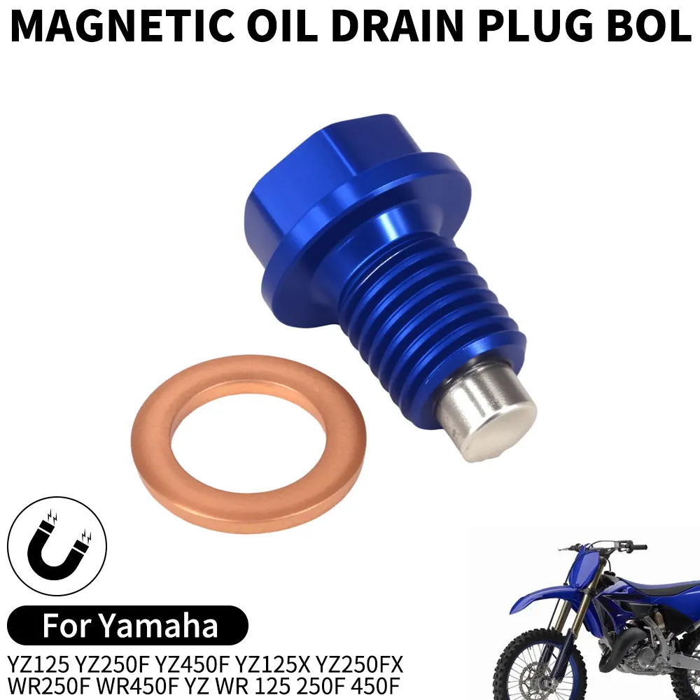 

Motorcycle Magnetic Frame Oil Drain Plug Bolt For Yamaha YZ125 YZ250F YZ450F YZ125X YZ250FX WR250F WR450F YZ WR 125 250F 450F