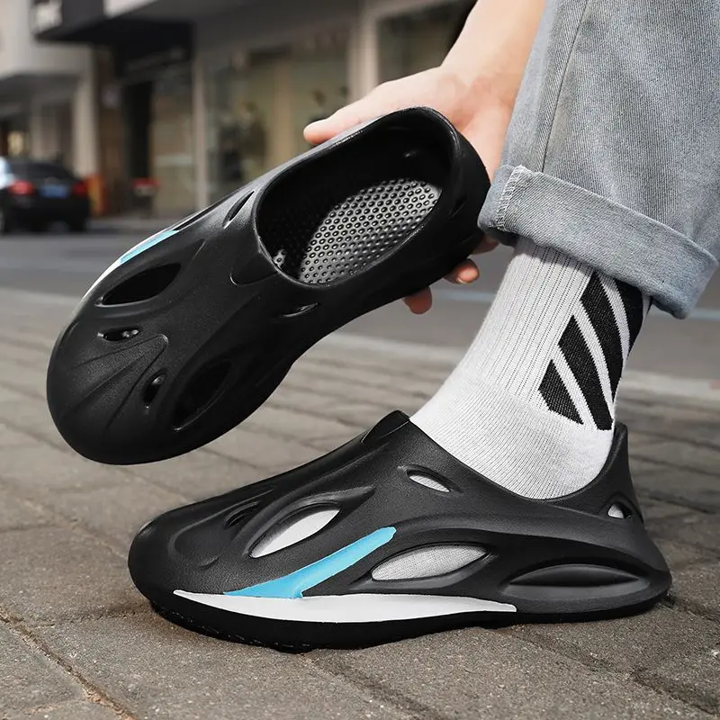 

Уличная дышащая обувь с закрытым носком и полыми отверстиями для мужчин, роскошная Eva, оптовая продажа 2024, добро пожаловать, расходы, сандалии для взрослых мужчин