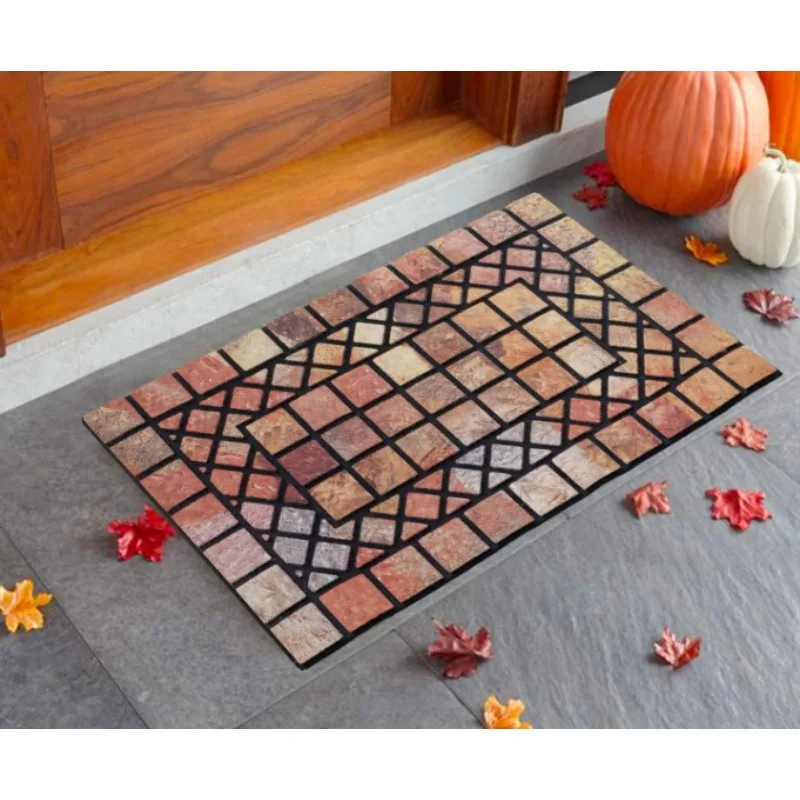 ممسحة ترحيب، مناسبة لمدخل المنزل، سجادات المدخل الخارجية، متوفرة بمجموعة متنوعة من الألوان. #2